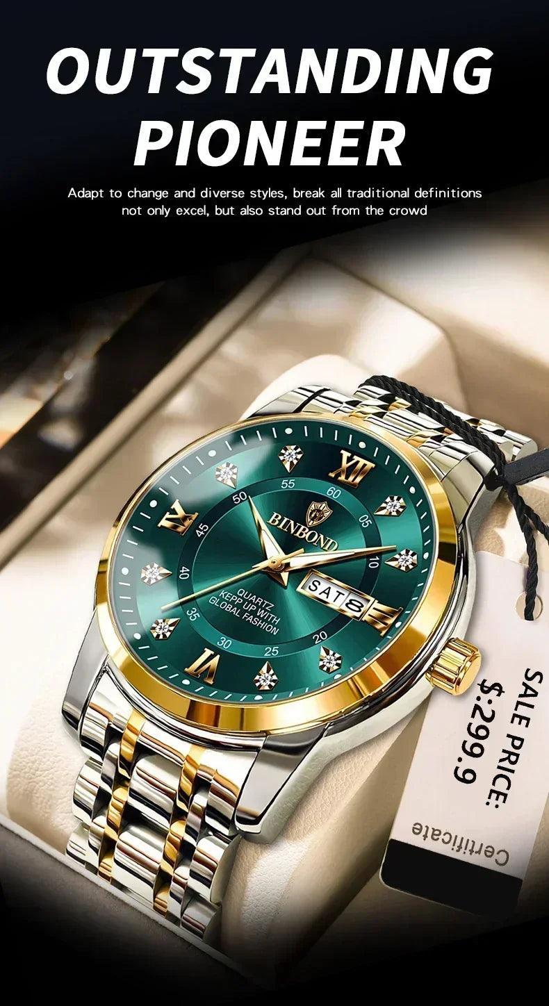 2025 top brand luxury fashion diver watch men 30atm waterproof date clock sport watches mens quartz wristwatch relogio