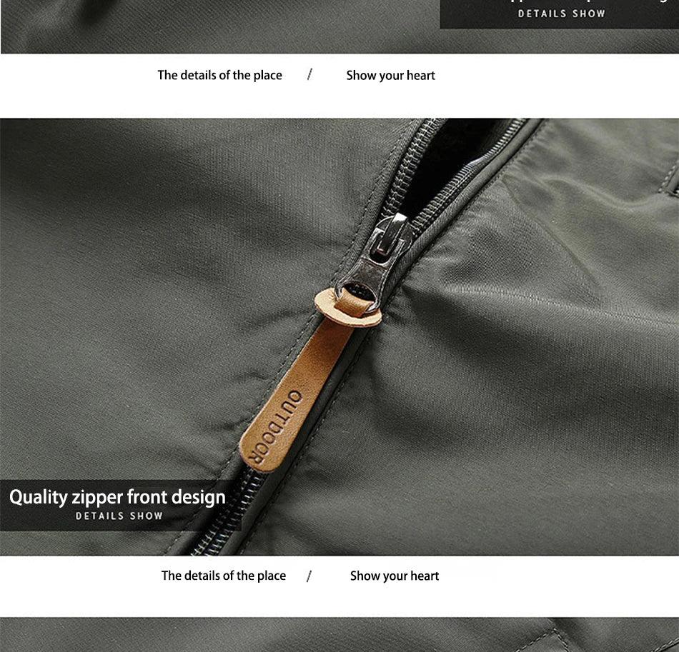 Winter Jacket Fashion Coat Hoodies Camping Hiking Jacket Men's Casual Waterproof Jacket Windbreaker Men Outerwear Men's Clothes