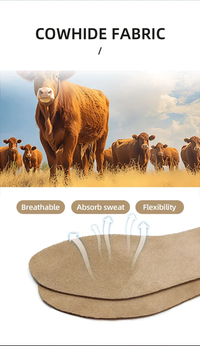 Deodorant Trimmed Cowhide Insoles for Children Shoe Insole Trimmable Men's Sneakers Ankle Boots for Women Sneaker Women's Boot