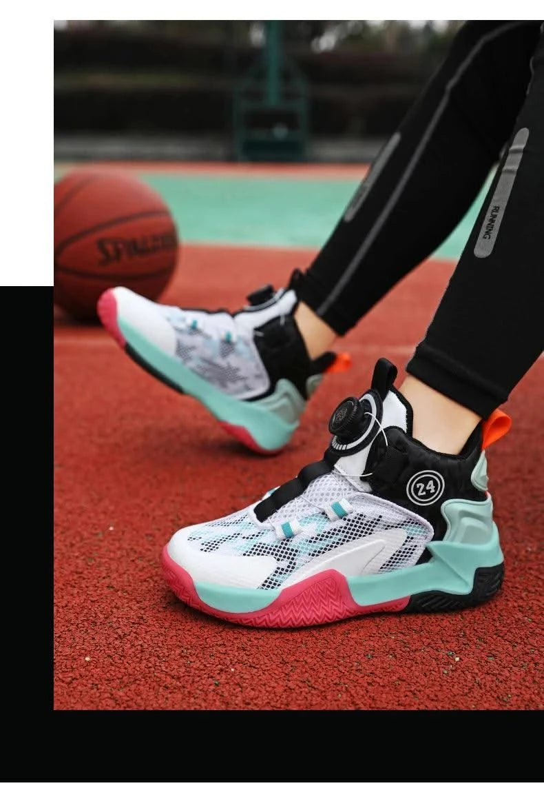 2025 New Children's Basketball Sports Shoes for Boys High Quality Running Kids Shoes Child Sneakers Non-Slip School Shoes - Elanique