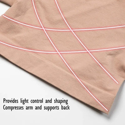 Upper Arm Shaper Post Surgical Slimmer Compression Sleeves Posture Corrector Tops