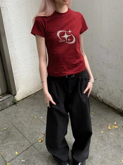 Women's Red Tops Vintage