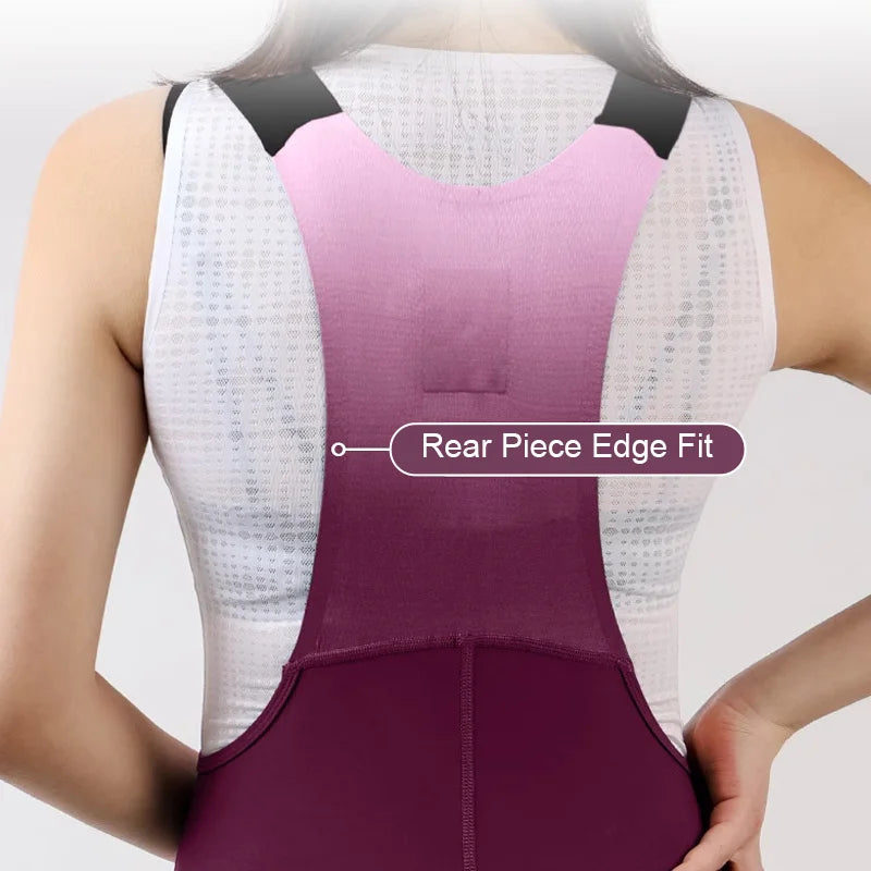 Women High-Waisted Cycling Shorts Road Bike Bib Pants with Shoulder Straps Mountain Racing MTB Shorts Non-slip Biking Clothing