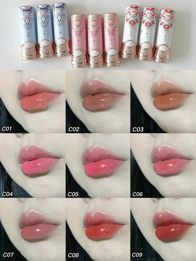 Flower Knows Butterfly Cloud Rouge Box Blush & Highlighting Duo with Glossy Lipstick Long Lasting Oriental Beauty Makeup Set