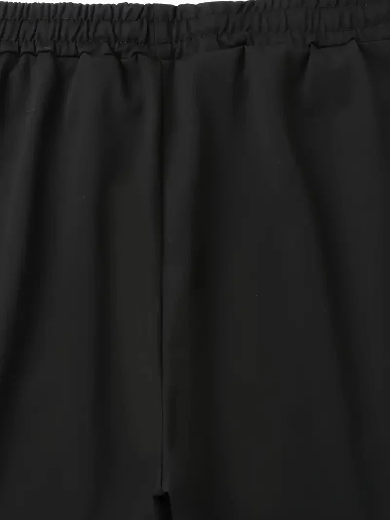 Men Sweatshirts Jogging Pants Men Casual Pants Men Stylish Color Block Zip Pockets Drawstring Sports Skinny Pants Trousers Pants