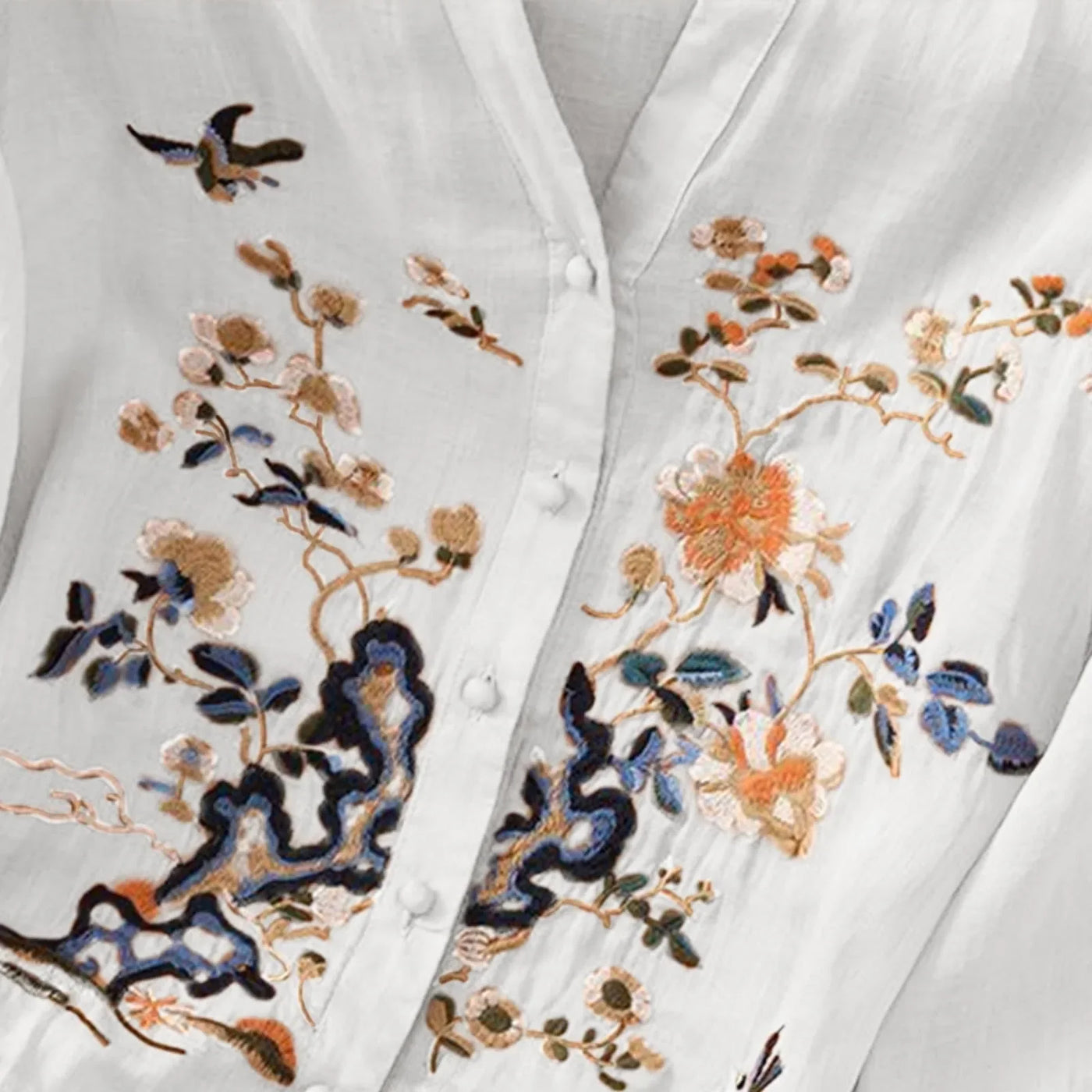 3/4 Sleeve Linen Tops For Women