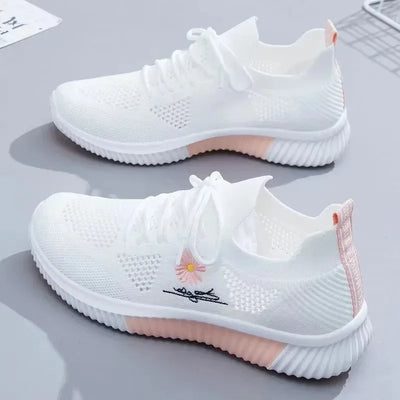 Women's Breathable Mesh Running Shoes - Lightweight Shock-Absorbing Gym Sneakers, Trendy Fashion Sports & Leisure Goddess Shoes