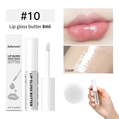 Butter Non-stick Cup Gloss Lip Gloss Moisturizing Mirror Lip Gloss Lasting Color Lip glaze Dye Lip Liquid Makeup For Women 8ml
