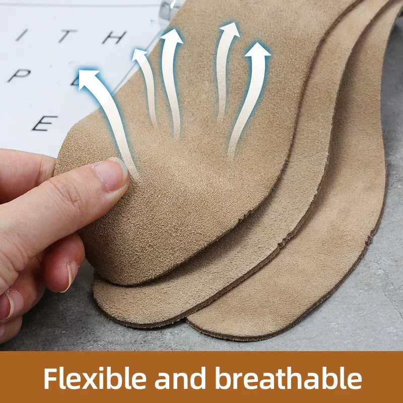 Deodorant Trimmed Cowhide Insoles for Children Shoe Insole Trimmable Men's Sneakers Ankle Boots for Women Sneaker Women's Boot