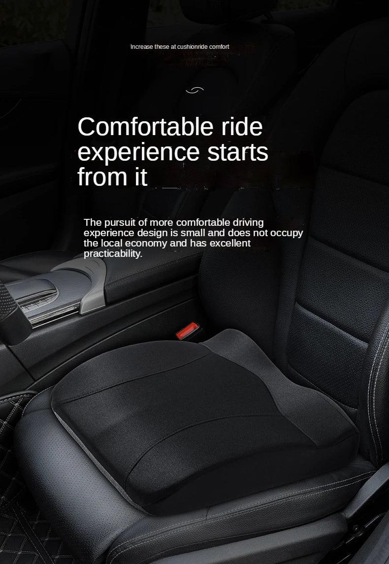 Car Booster Seat Cushion For Driver Hip Pain Raised Memory Foam Height Seat Protector Washable Cover For Short People Pad Mats