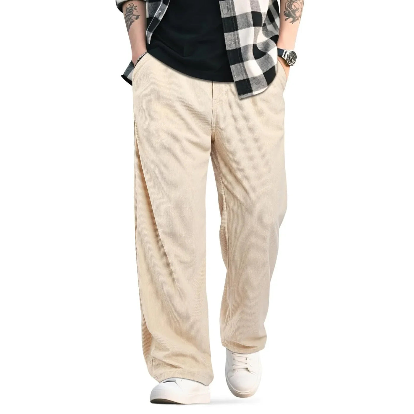 Casual straight jeans men's trousers multi-color solid color suitable for teenagers fashionable simple versatile American style