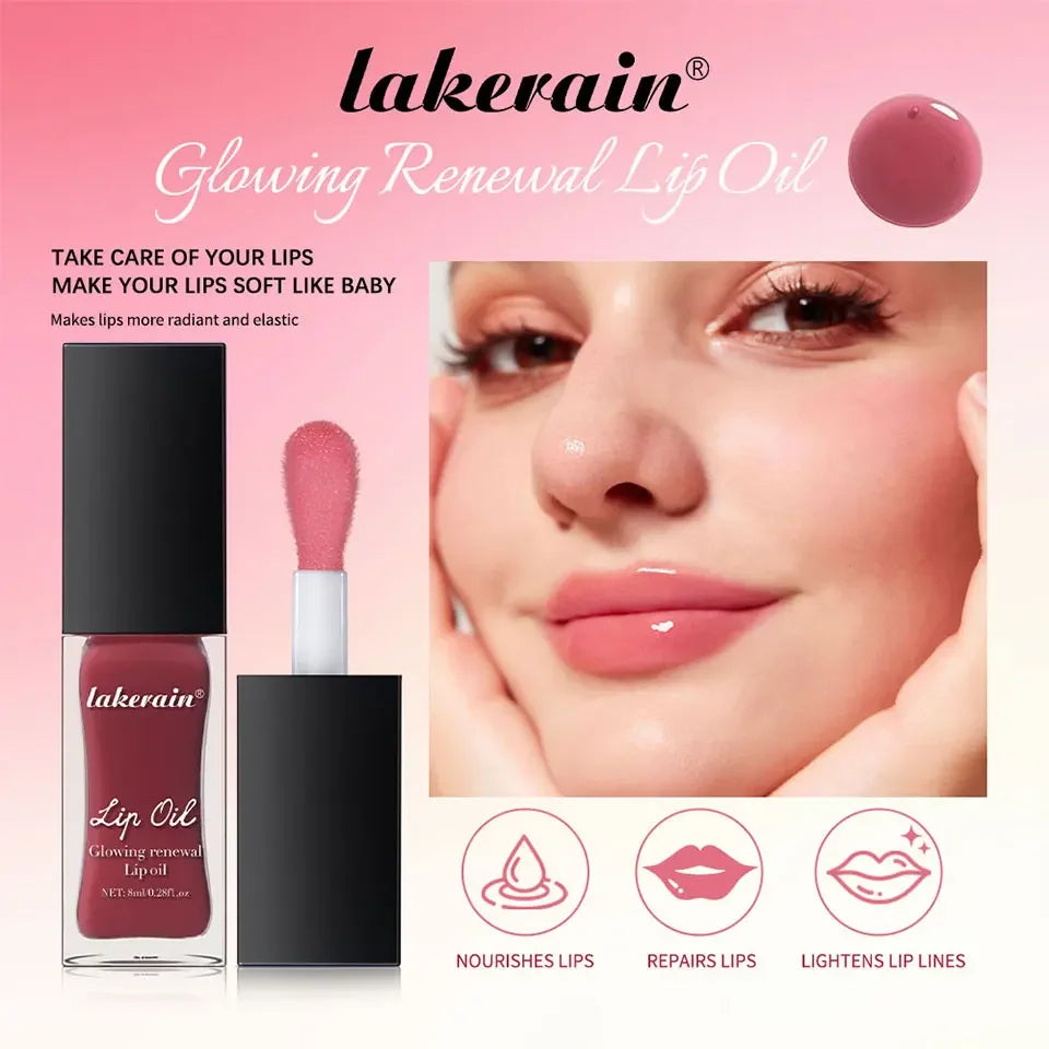 Glow Reviver Lip Oil Nourishing Tinted Lip Oil For A High-shine Finish Infused With Apricot Oil Rose Colors  Mirror Moisturizing