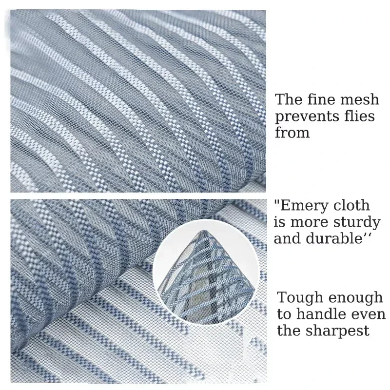 Magic Mesh Magnetic Screen Door - Reinforced Polyester Mosquito Net Curtain, Auto-Close Insect Proof & Dustproof, No Drill