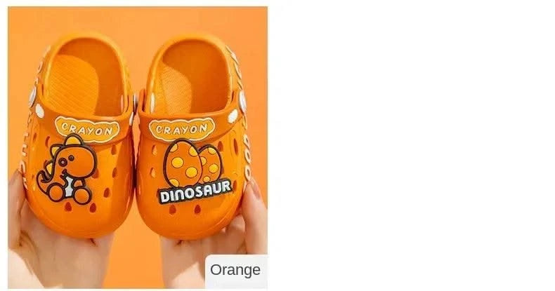 Child Kawaii Blue Cartoon Clogs Shoes Summer Kids Lovely Dinosaur Outdoor Cute Boys Sandal Light Breathable Casual Garden Shoes