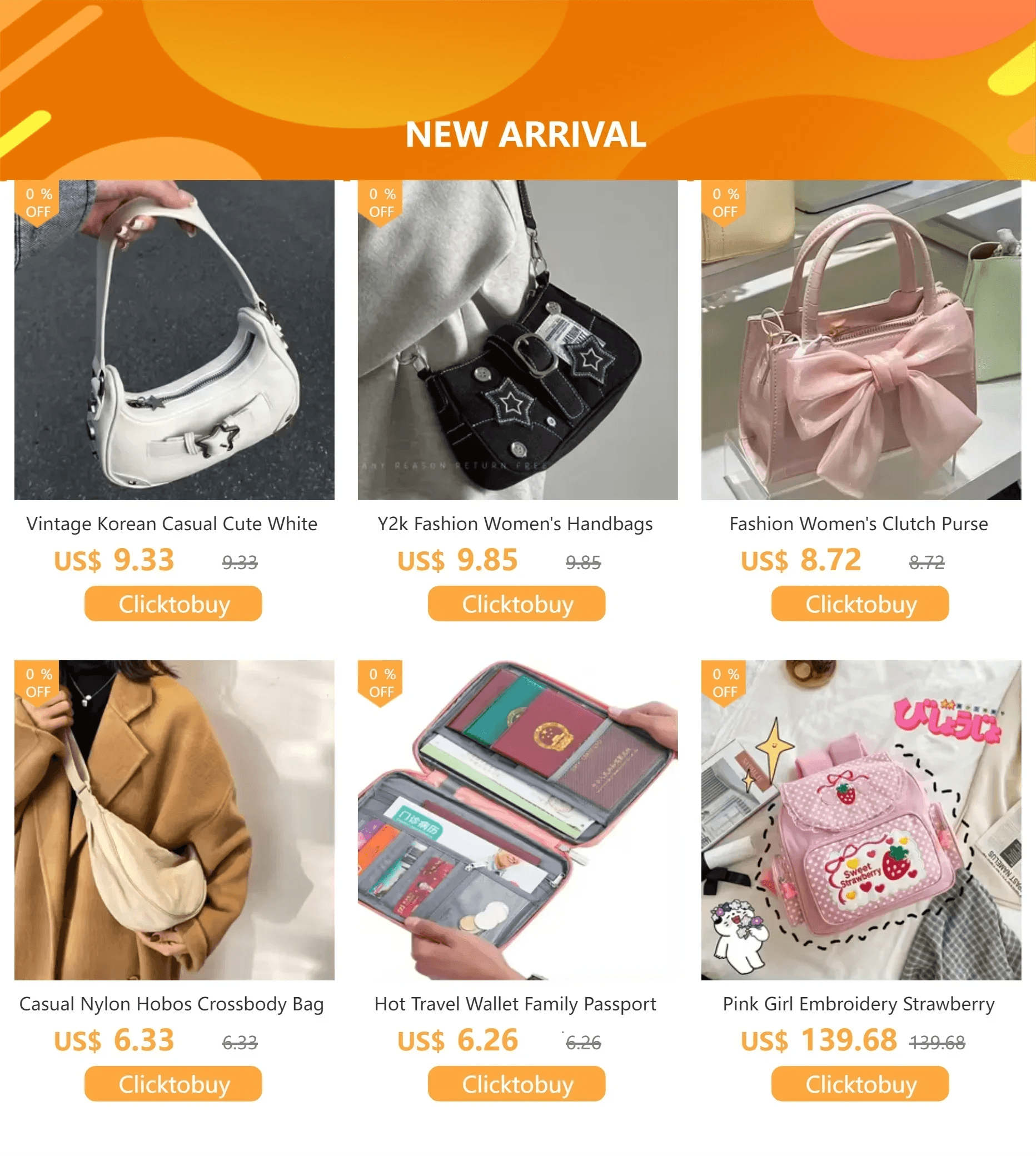 Women ins style portable hand bag