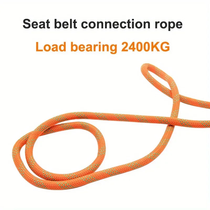 2.1mProfessional Safety Climbing Belt Downhill Harness  Rescue Belay Device Equipment Suitable For Rock Climbing Mountaineering