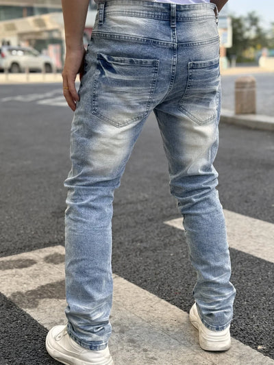 New Men's Denim Jeans for 2025  Breathable and Refreshing  Retro styled for Streetwear  Versatile and Suitable for All Occasions