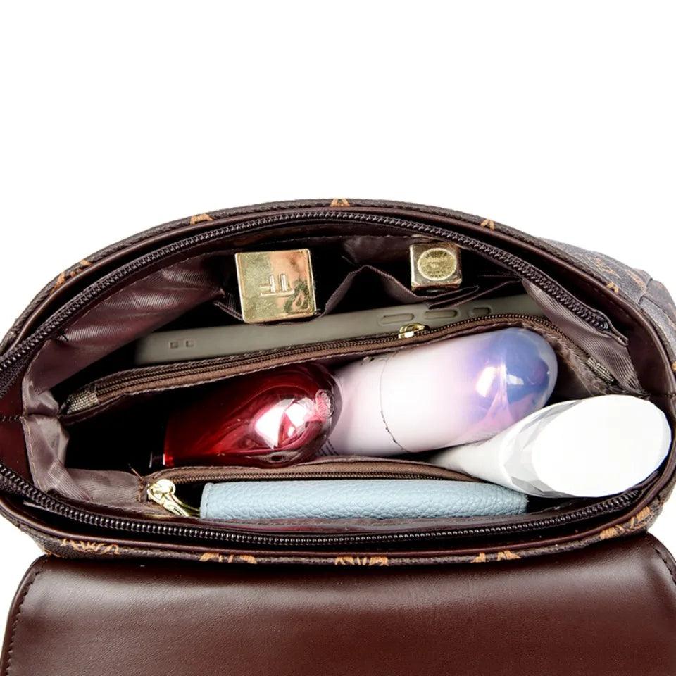 Genuine brand luxury handbags women bags designer women’s vintage monogram print handbag top-handle crossbody design