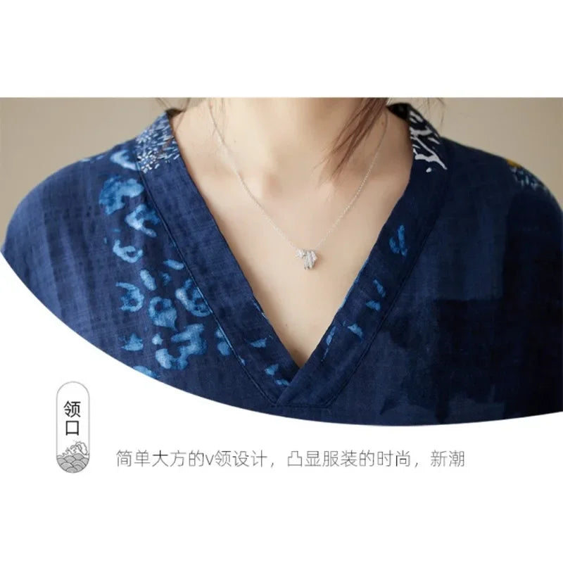 Summer Dress for Women Clothing Streetwear Ethnic Style Bohemian Beach Vintage Clothes Casual Fashion Harajuku Loose Streetwear