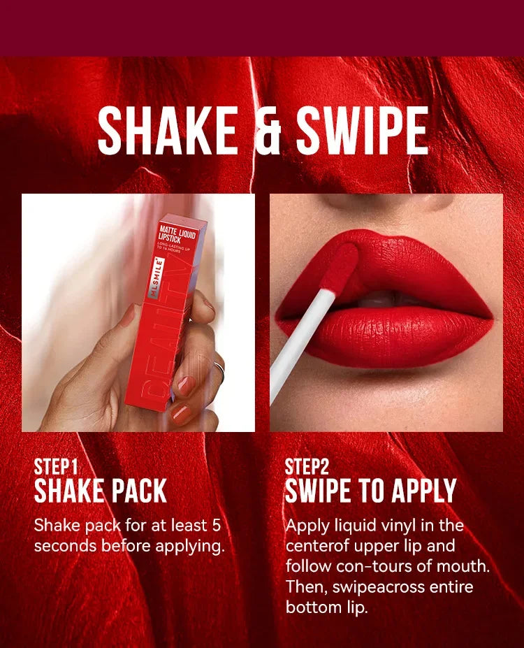 Matte Ink Liquid Lipstick Long Lasting Velvet Nude Lip Gloss Non-stick Cup Waterproof Lips Tint Waterproof Make Up