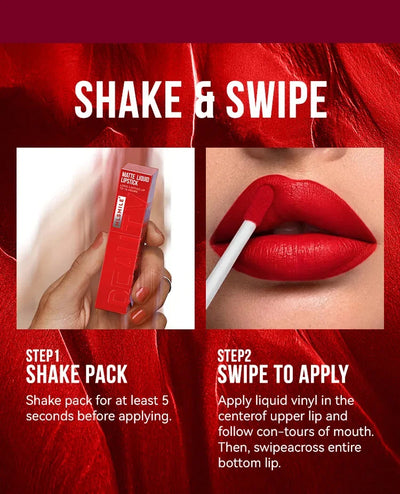 Matte Ink Liquid Lipstick Long Lasting Velvet Nude Lip Gloss Non-stick Cup Waterproof Lips Tint Waterproof Make Up