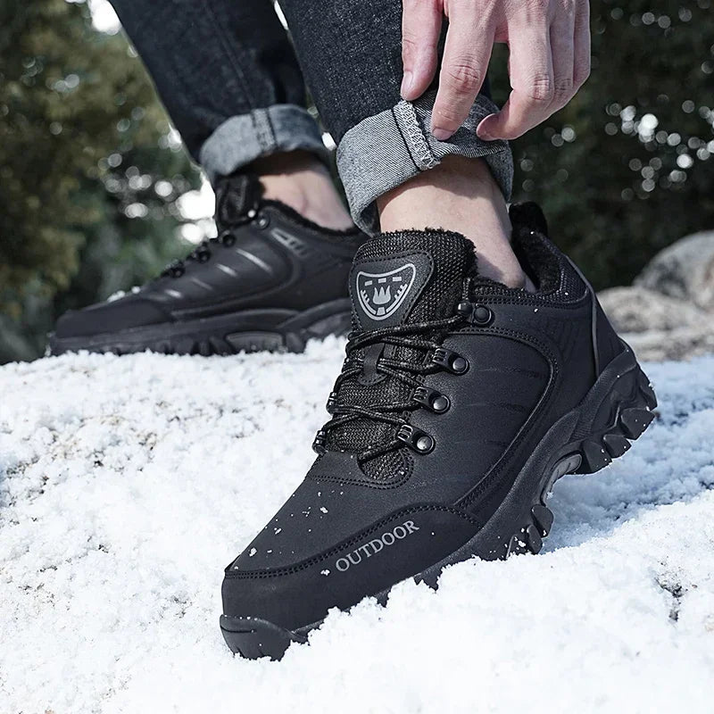 Men's Sneakers Outdoor Low-top Men's Hiking Shoes for Mountain Climbing and Warmth Men's Boots Outdoor Hiking Boots Work Shoes