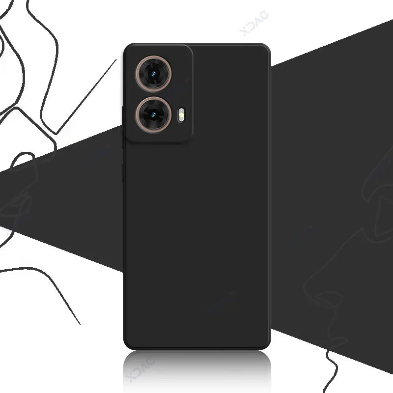 Original Mobile Phone Cases for Motorola Moto G85 MotoG85 5G 360 Soft Luxury Square Liquid Silicone Back Covers Waterproof Bags