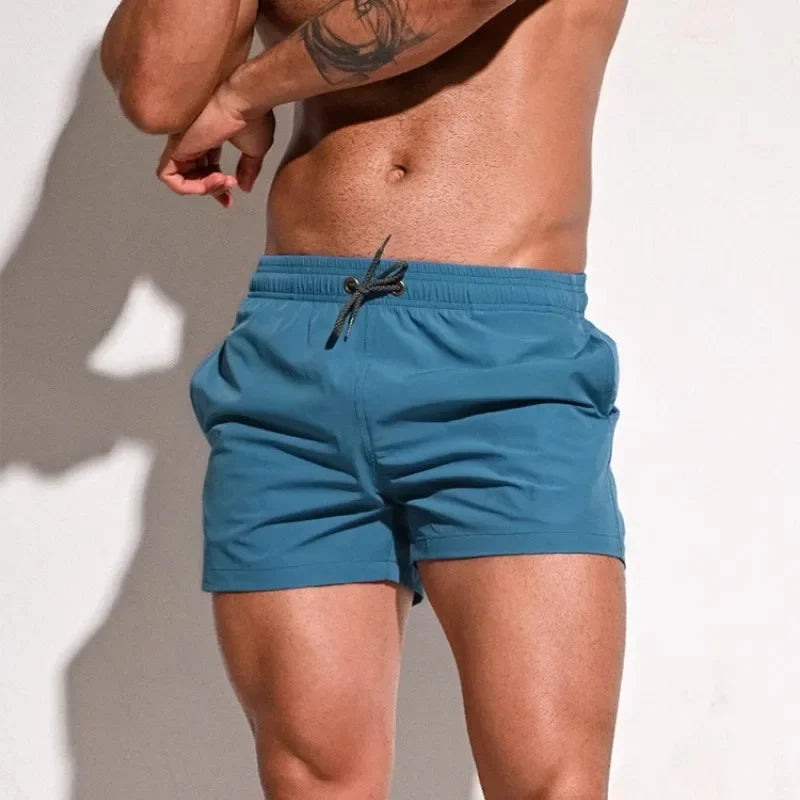 Men Swimming Shorts Summer Trunks Swimwear Quick Dry Board Short Pant Bathing Suit Sport Swimsuit Surfing Beach Swim Shorts Men