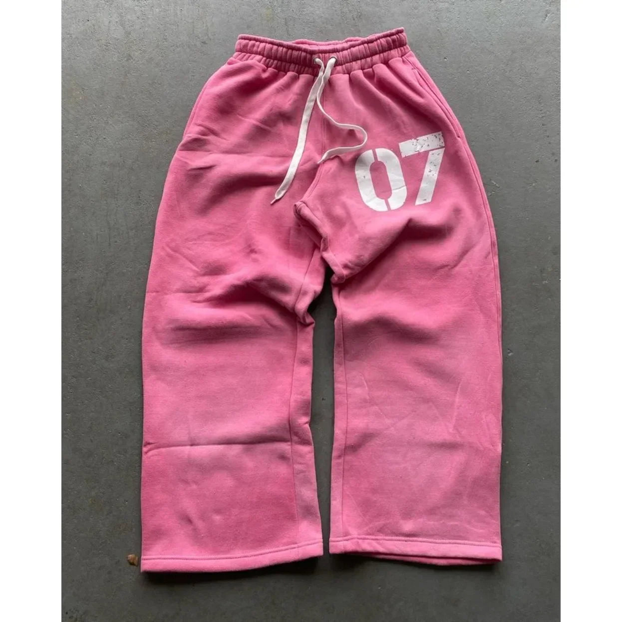 Streetwear Y2K Casual Baggy Sweatpants Drawstring Sports Pants Zipper Cardigan Fashion Digital Print Hooded Men Women Street Set