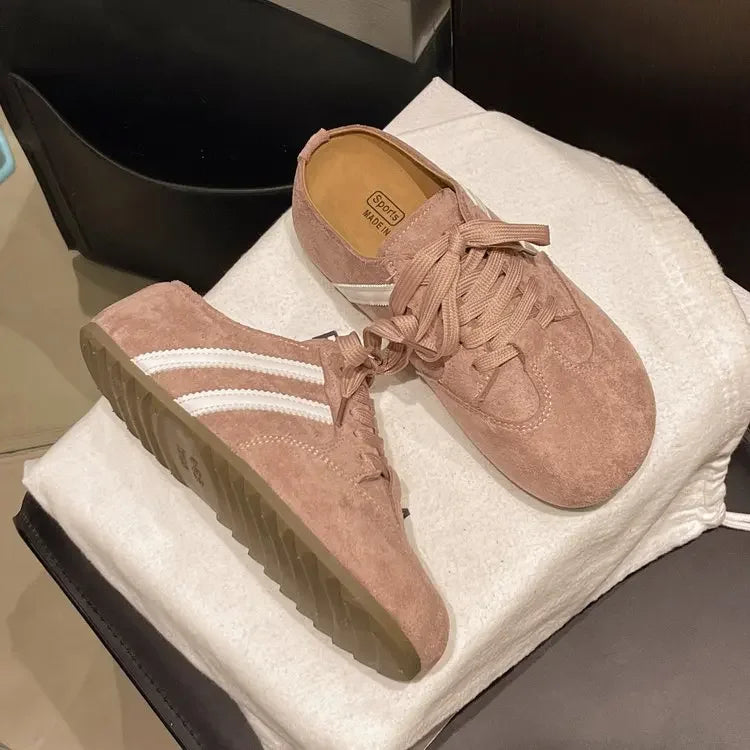 2025 Casual Sneakers Woman Shoes Slippers Flats Platform Sandals Mules NEW Brand Designer Lace Up Loafers Summer Womens Sneakers