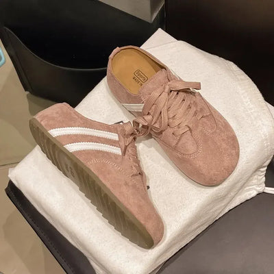 2025 Casual Sneakers Woman Shoes Slippers Flats Platform Sandals Mules NEW Brand Designer Lace Up Loafers Summer Womens Sneakers