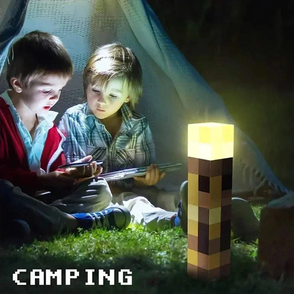 Kids Xmas Gift Table Lamp Living Room Bedroom Decor Brownstone Torch LED Lamp Potion Bottle Light USB Rechargeable Night Light