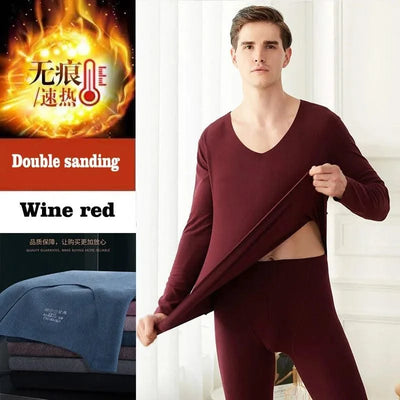 Thermal Underwear for Women Men - 2 Pack Sets Ultra Soft Long Pajama Set-Warm Base Layers with Fleece Lined for Cold Weather