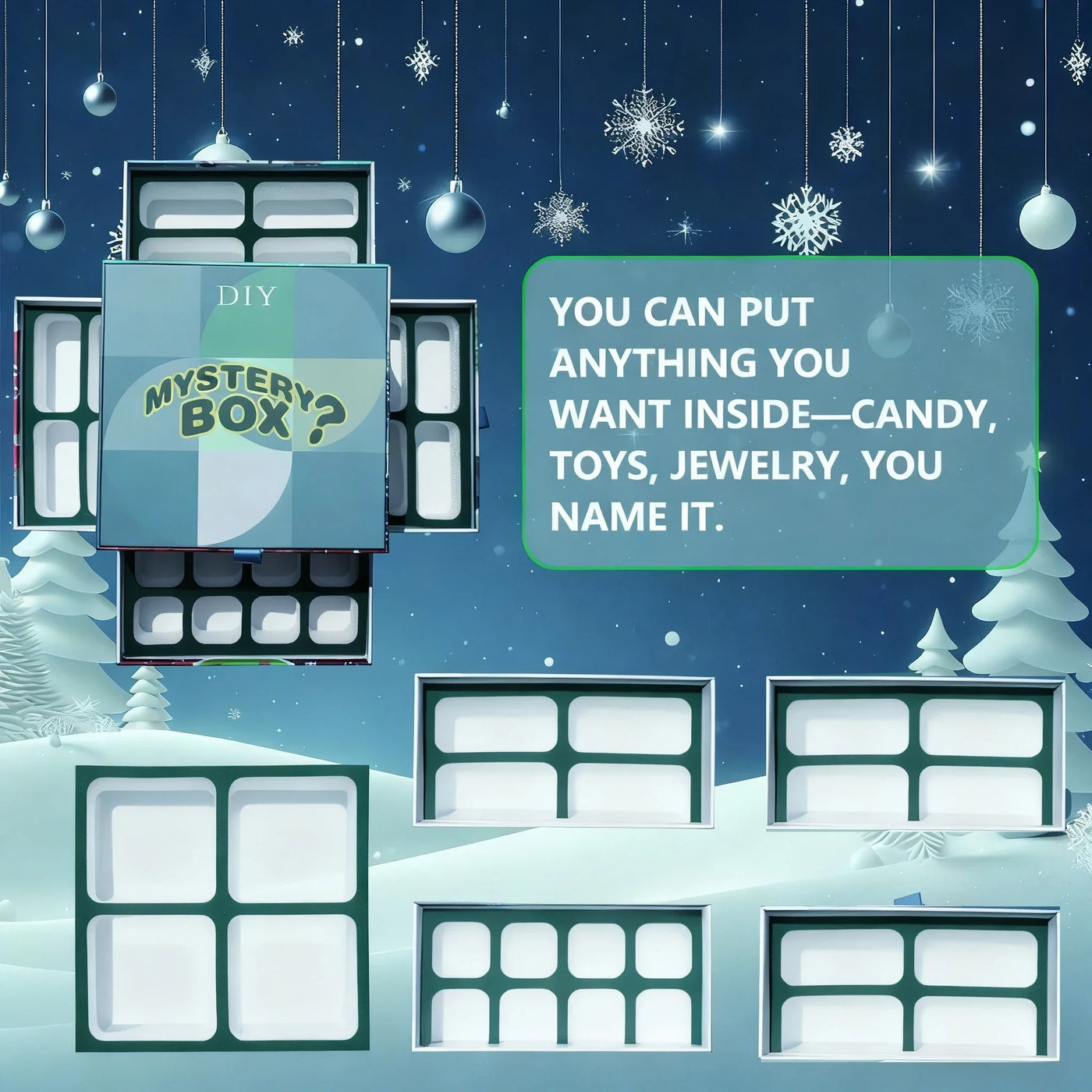 Christmas Rotating Gift Box Christmas Eve Candy Packaging Party And Holiday Atmosphere Decoration Gift Box Gifts For Friends