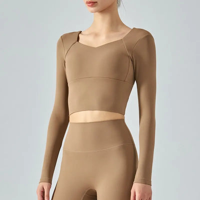 Women's Long Sleeve Seamless Fitness Top