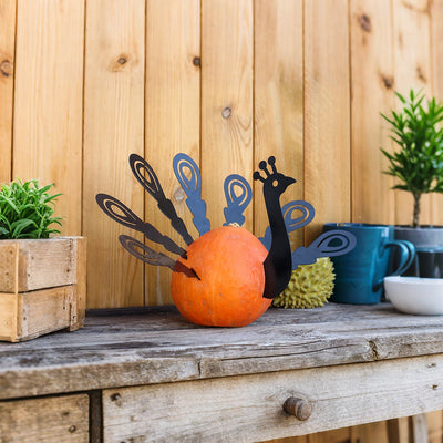 8pcs Thanksgiving Decoration Turkey Silhouette Accessories, DIY Decoration, Outdoor Garden Thanksgiving Scene Decoration Accesso