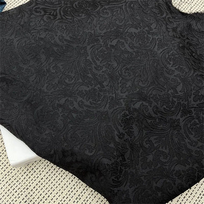 50X150cm Black White 3D Texture Brocade Jacquard Fabric Costume Drapery Materials DIY Sewing Cloth Suitable For Party Dress Gown