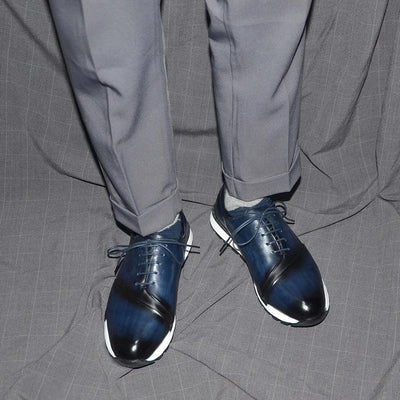 Luxury Brand Design Men's Oxford Shoes Fashion France Style Leather Sneakers Slip-on Casual Business Travel Non-slip Male Shoes