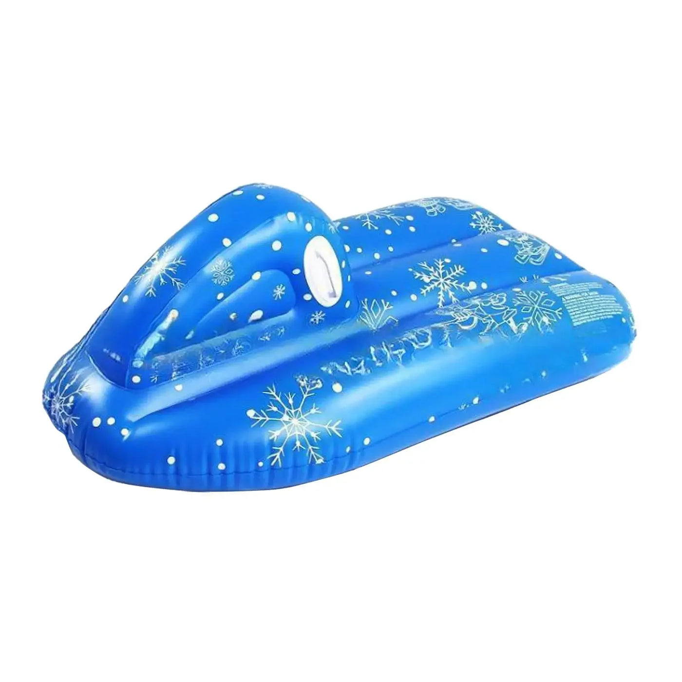 Inflatable Snow Tube with Handles Portable Snow Tube Sled Sledding Skating Ski Accessories for Winter Fun Skating Outdoor Game