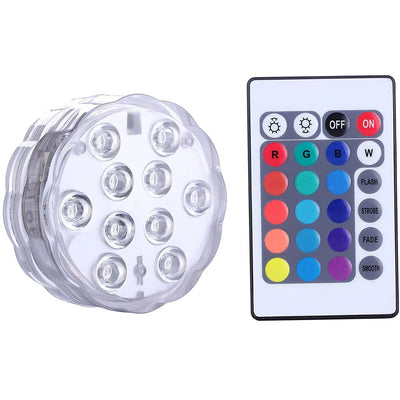Submersible Led Lights With Remote Battery Operated Underwater Pond Bathtub Hot Tub Spa Swimming Pool Fountain Vases Fish Tank