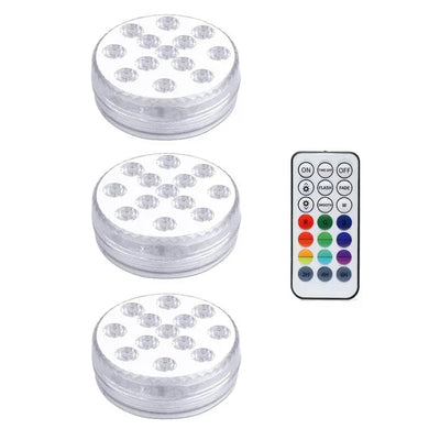 13 LEDs Magnetic Submersible LED Light Waterproof Underwater Light USB Rechargeable Swimming Pool Night Lamp With Suction Cups
