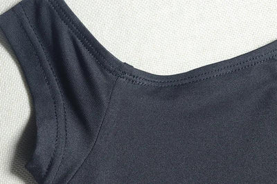 Women Sexy Dresses Summer 2025 Solid Color Sexy Slant Collar Midi Irregular Evening Dress Luxury Elegant Splicing Dress Vestidos