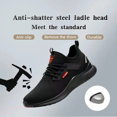 Steel safety shoes designed for men provide durable and stylish protection. Work boots combine functionality with comfort