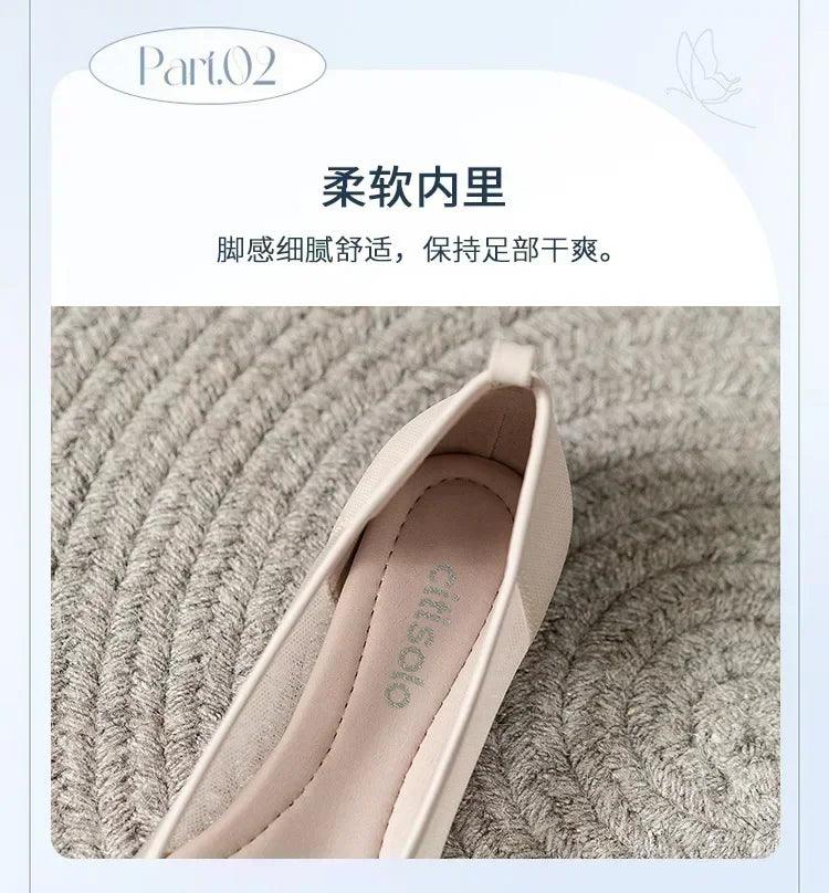 Women ballerinas bowtie slip on ballet flat shoes moccasins ladies