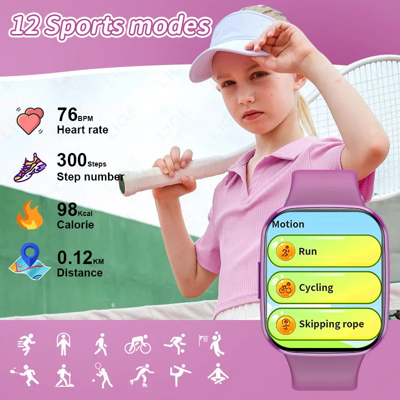 Smart Watch Sports Fitness Kids Clock 2025 Children Watches For Girls Boys Gift Electronic Bracelet Digital Wristwatch Men Women