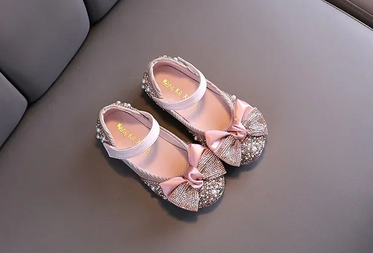 Sandals Toddler Girl Childrens Shoes Pearl Rhinestones Shining Kids Shoes Baby Girls Shoes Girls Thong Sandals