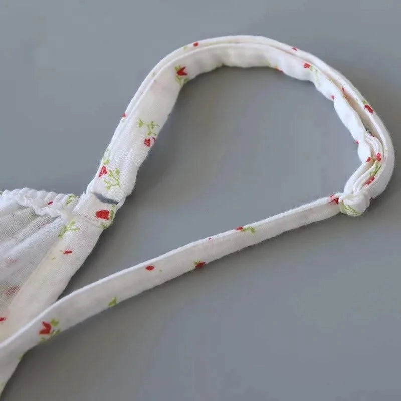 Summer Cotton Dresses Women 100% Crepe Nightgowns Sleepwear