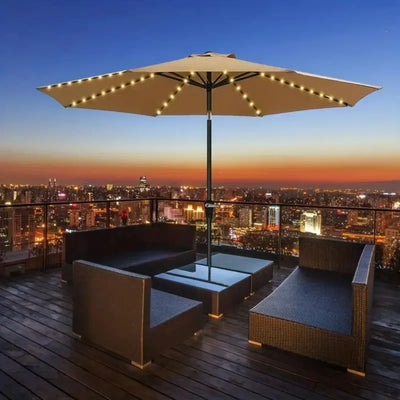 1PC Patio Umbrella Light with Remote 8 Adjustable Brightness Modes Outdoor Waterproof 104 LED Light Battery Operated For Beach