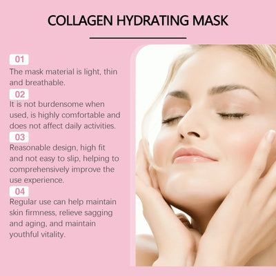 Collagen Face Mask Anti Aging Firming Moisturizing Refreshing Shrink Pore Brightening Overnight Mask Hyaluronic Acid Facial Mask