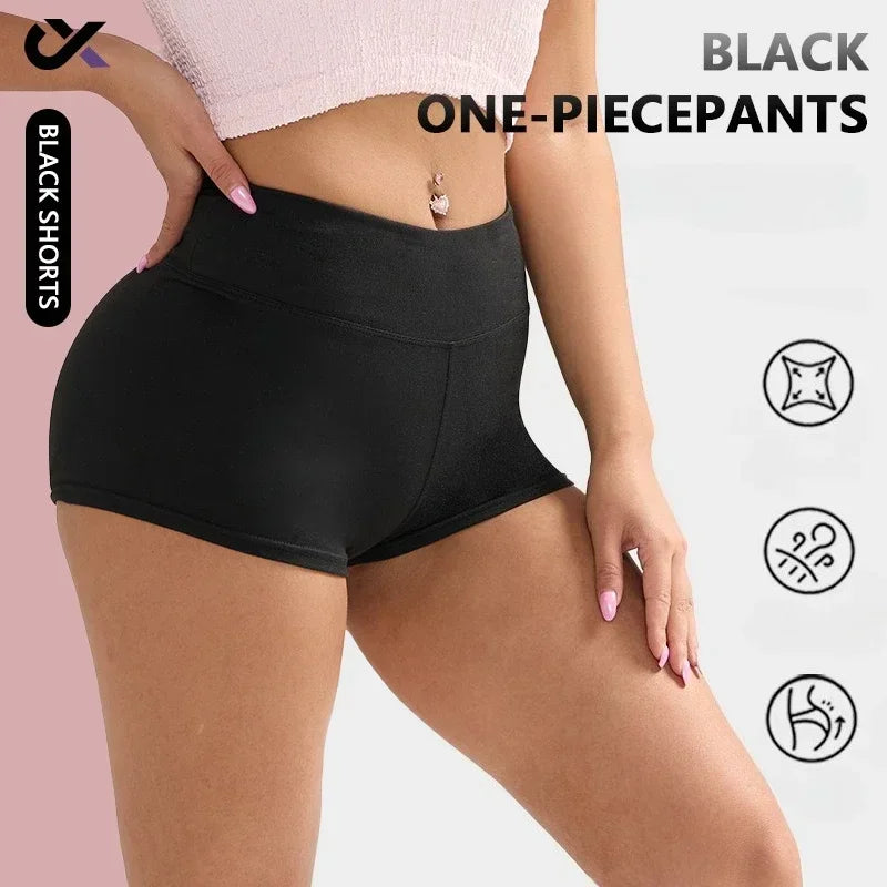 Women Sports Biker Shorts Lift Butt Fitness Yoga Short Pants Training Fitness Suit for Gym Stadium Run and Exercise 1pc